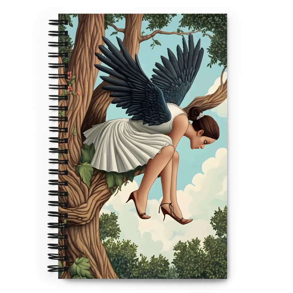 The Winged One's Perch 
 Spiral Notebook | 140 pages