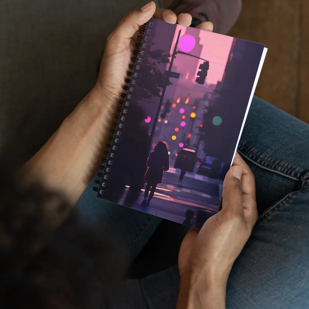Ephemeral City Glow 
 Spiral Notebook | 140 pages