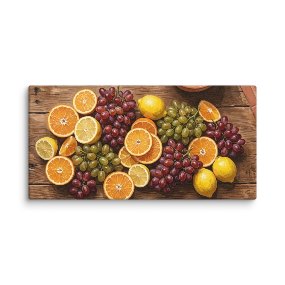 Abundant Harvest Still Life 
 Canvas | 10″x 20″