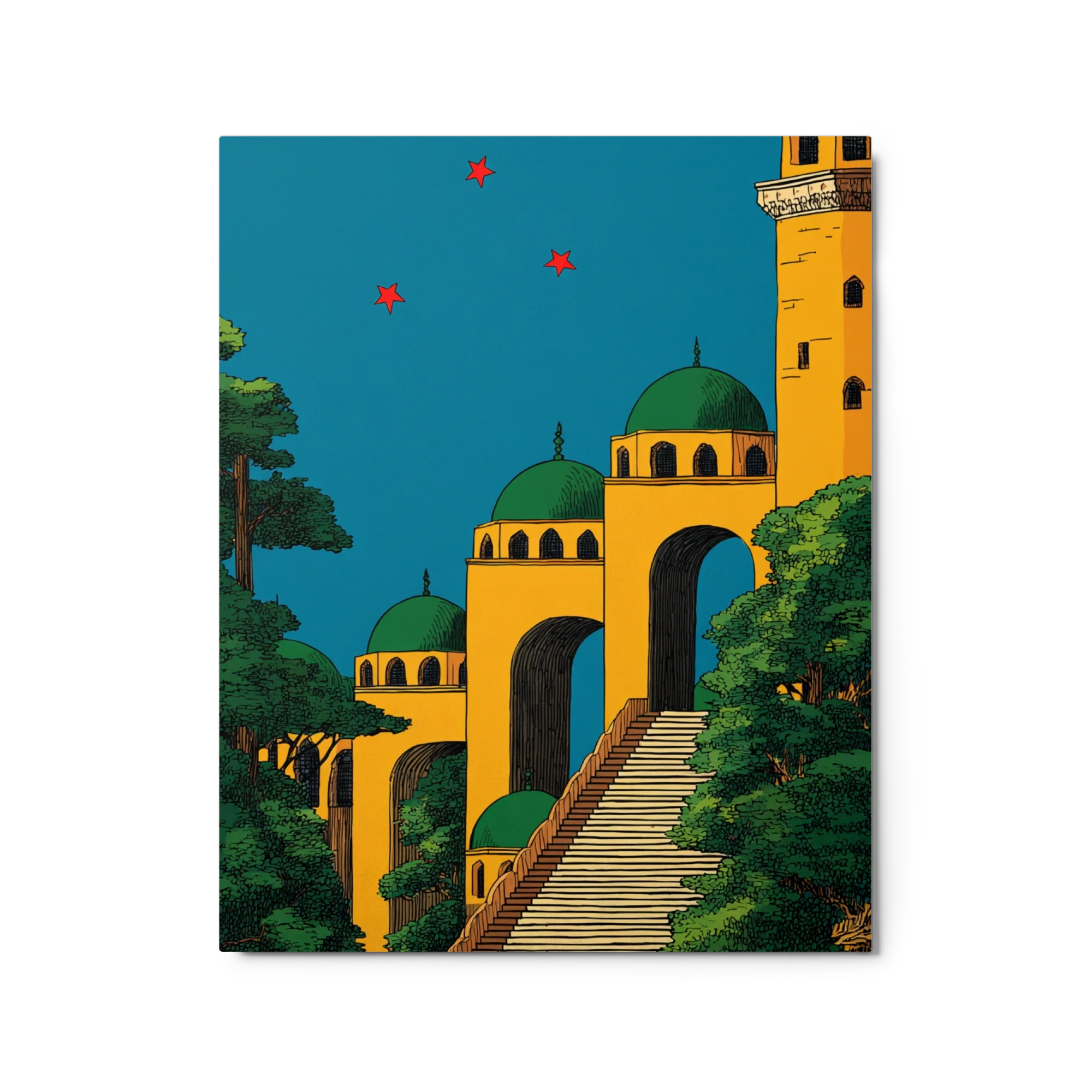 The Emerald Domes | Art Print