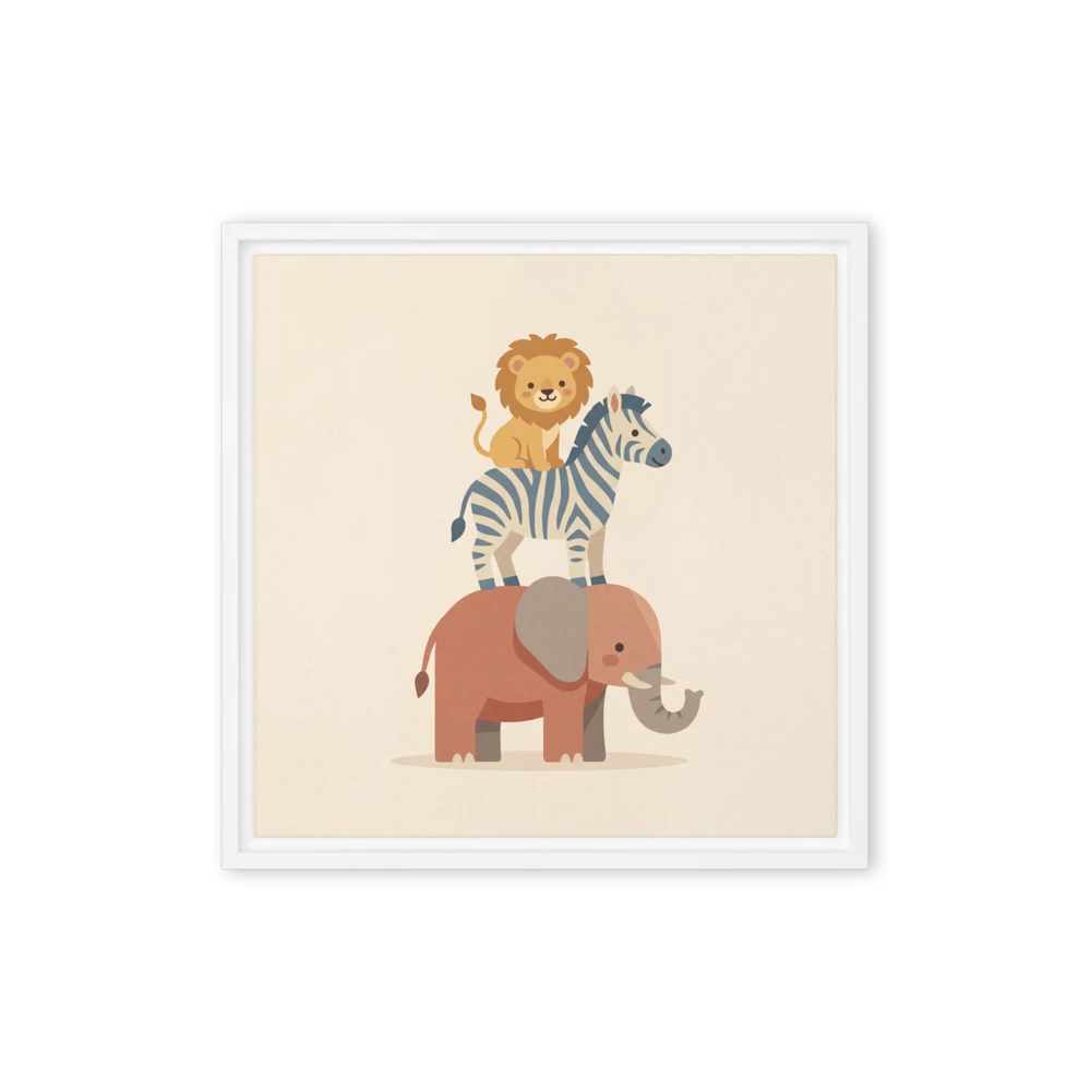 Animal Tower Adventure | Art Print