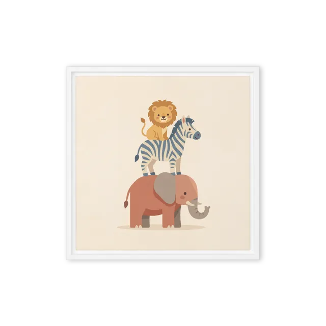 Animal Tower Adventure | Art Print