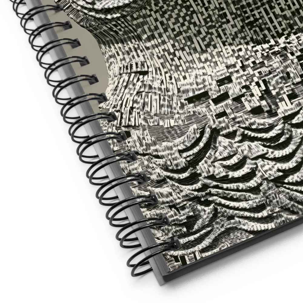 Layered Owl Engraving 
 Spiral Notebook | 140 pages