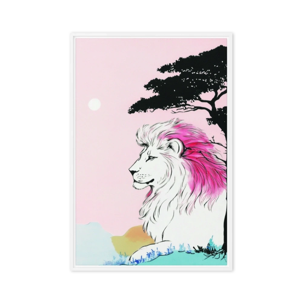 Stylized Lion Landscape