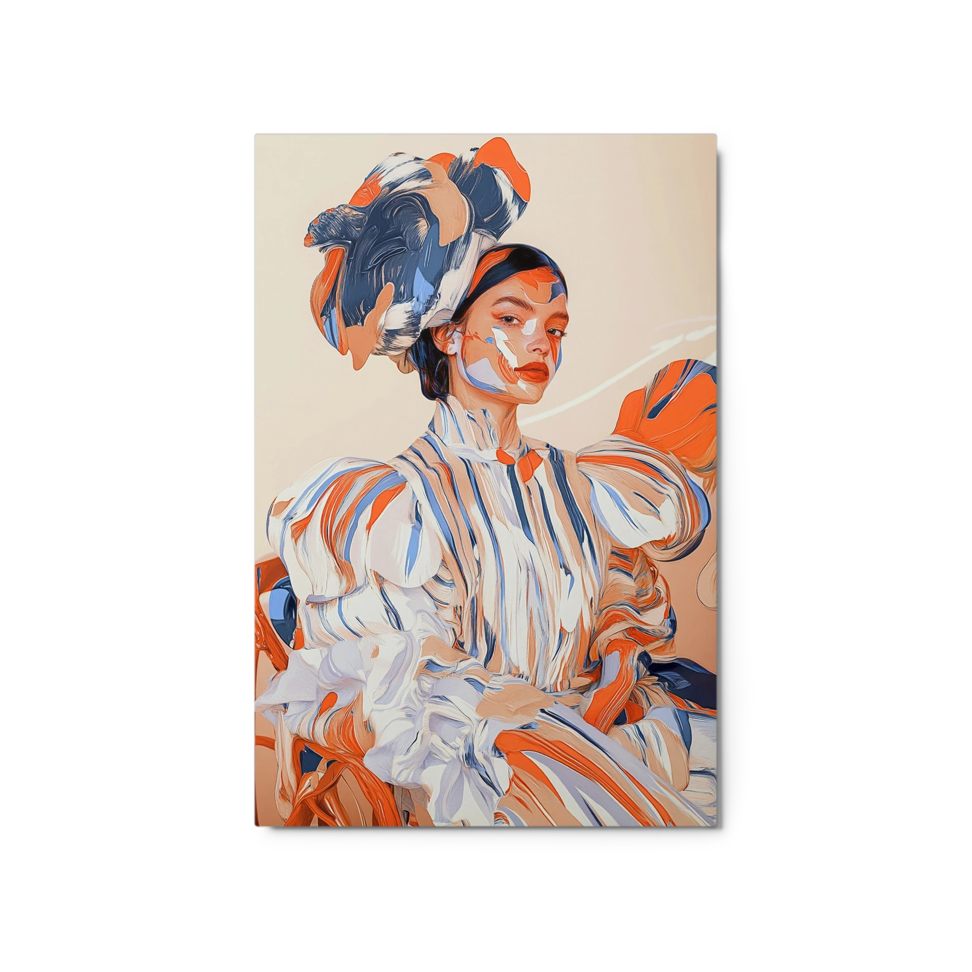Contemporary Portrait with Bold Colors