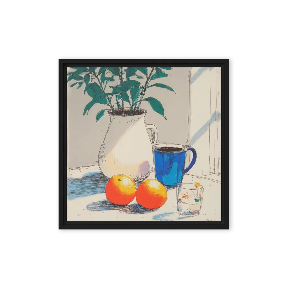 Still Life with Oranges and Mug | Art Print