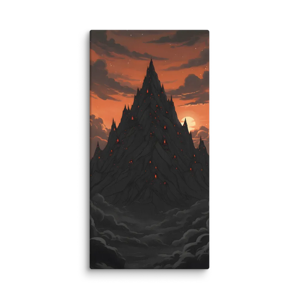 The Shadow Peak 
 Canvas | 12″x 24″