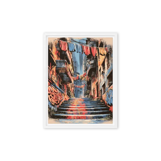 Laundry in the Alley | Art Print