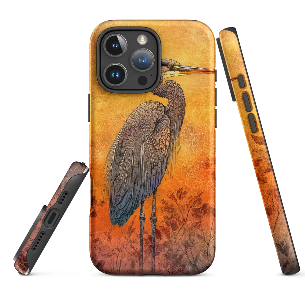 Golden Heron in Autumn
