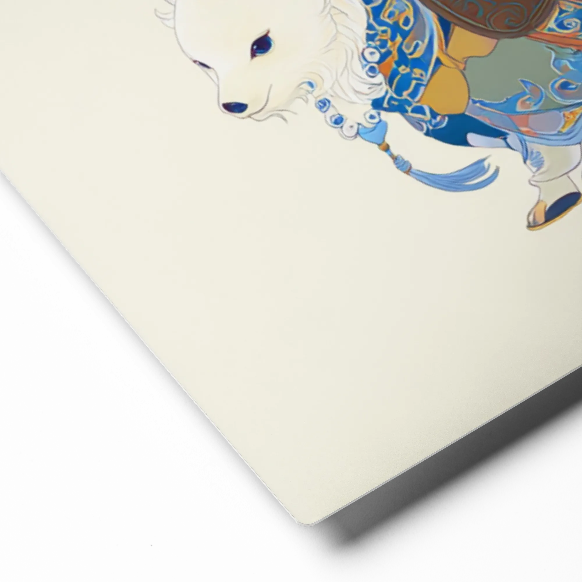 The Wolf Rider 
 Canvas with Brown Frame