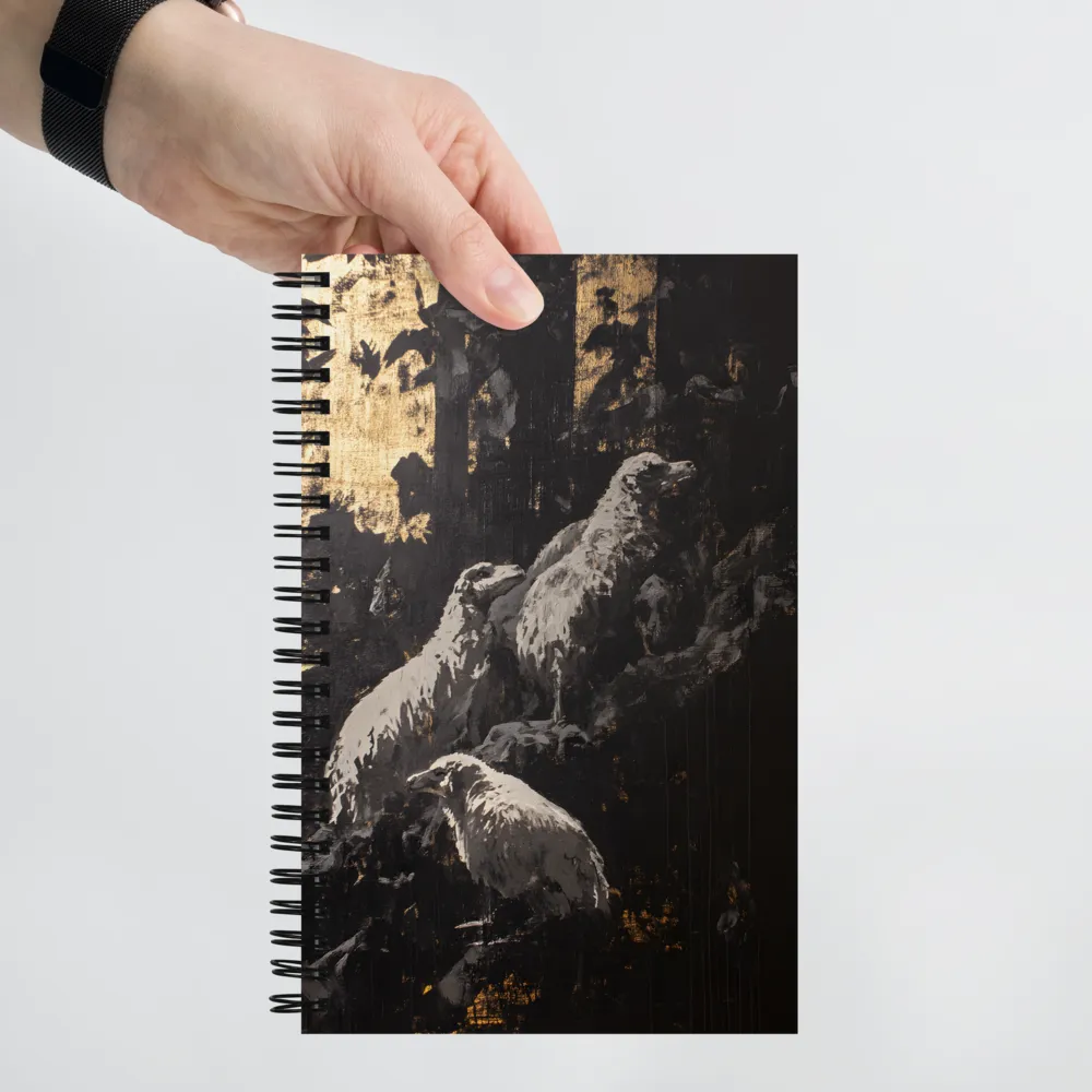 Silent Watch in Gold 
 Spiral Notebook | 140 pages