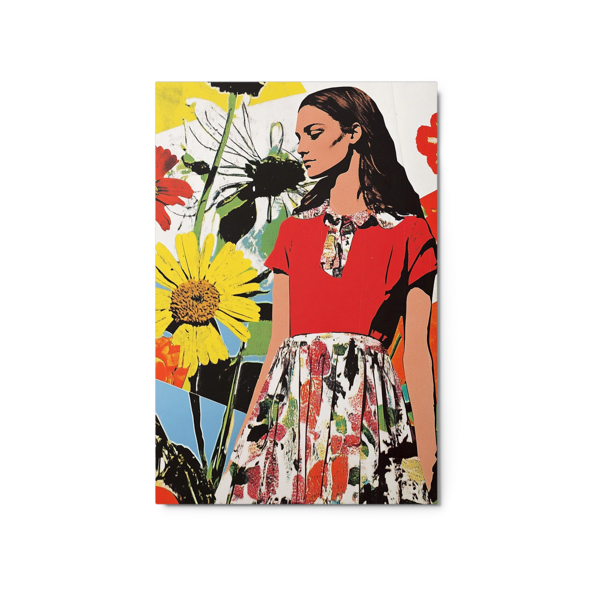 Fashion Model with Flowers