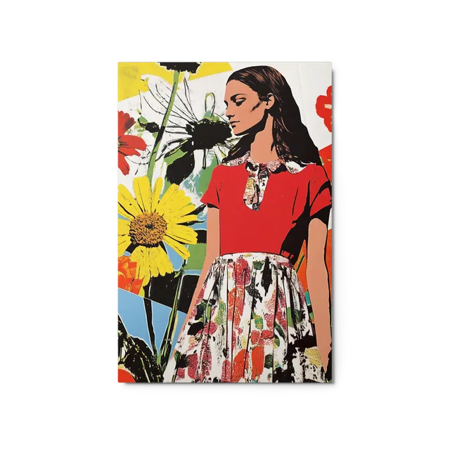 Floral Fashion Collage | Art Print