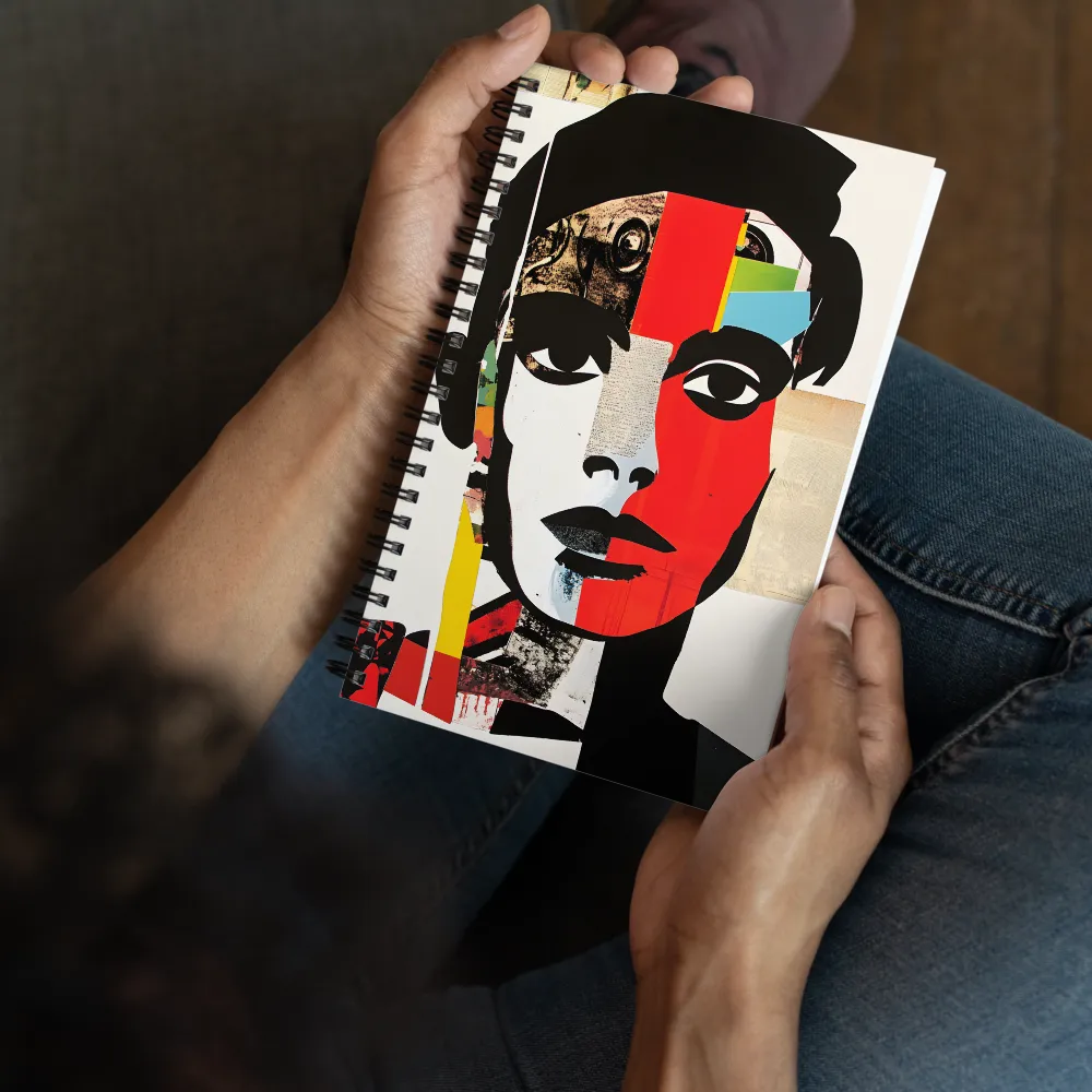 Fragmented Pop Art Portrait 
 Spiral Notebook | 140 pages