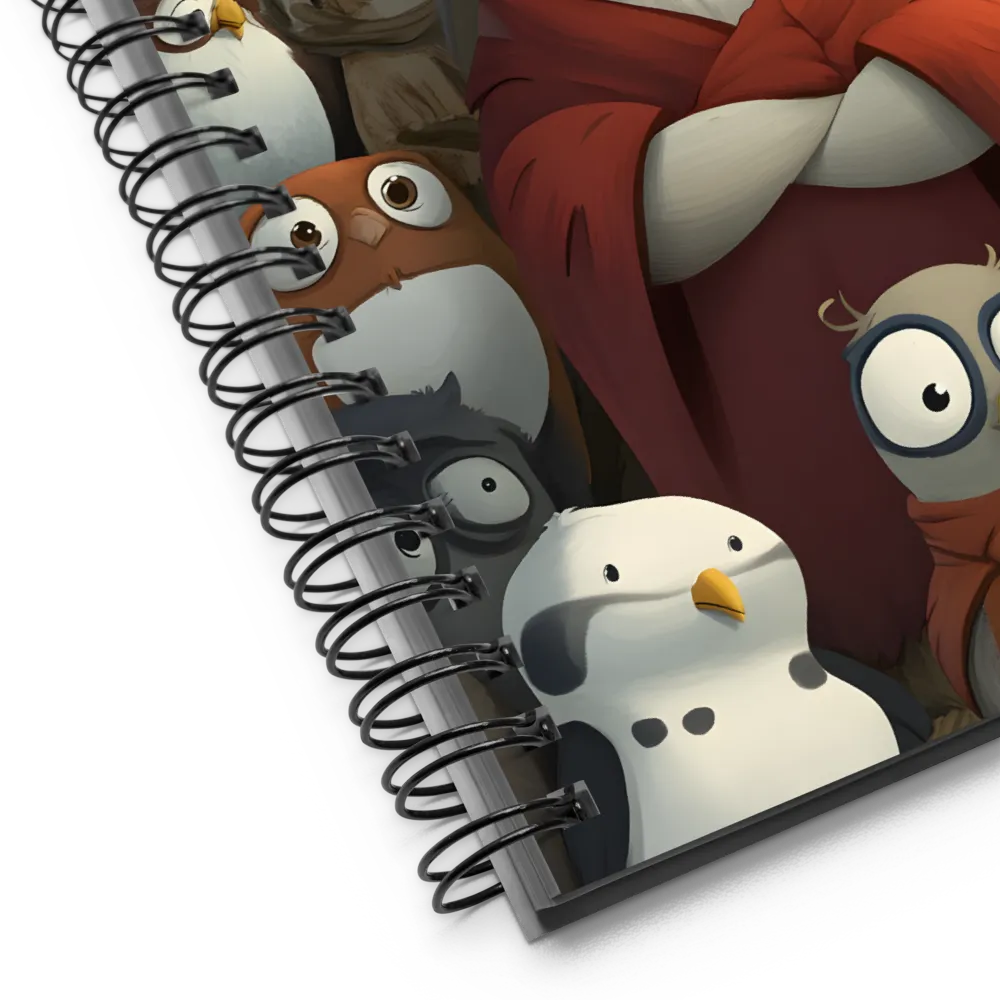 The Grand Owl Assembly 
 Spiral Notebook | 140 pages