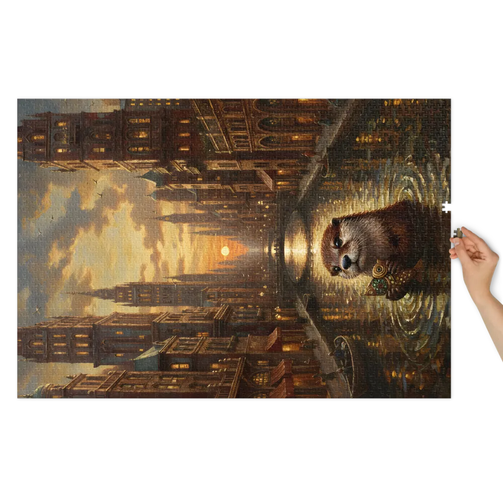 Otter of the Golden Canal | Jigsaw Puzzles