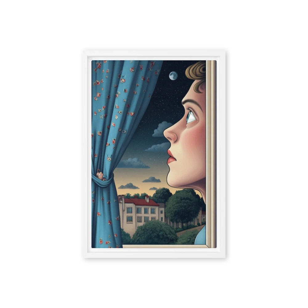 Moonlit Window Gaze