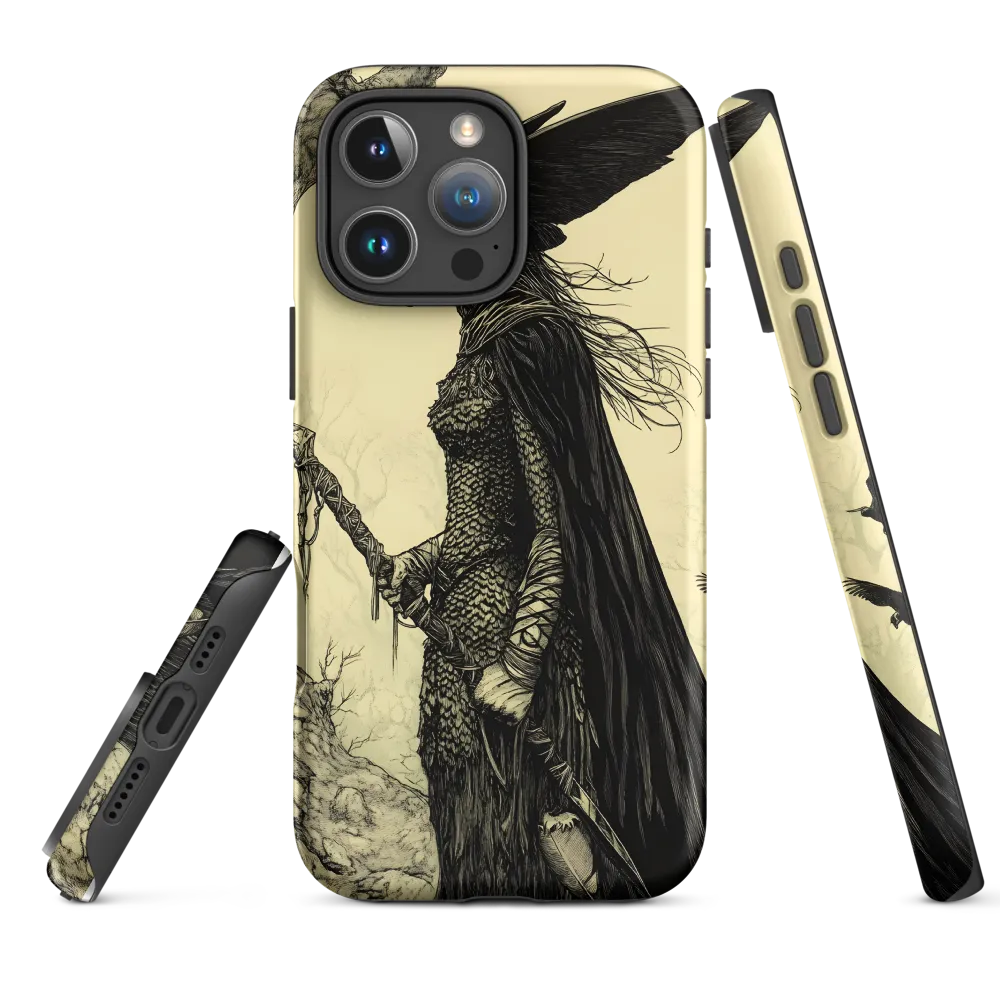 Female Warrior with Crows