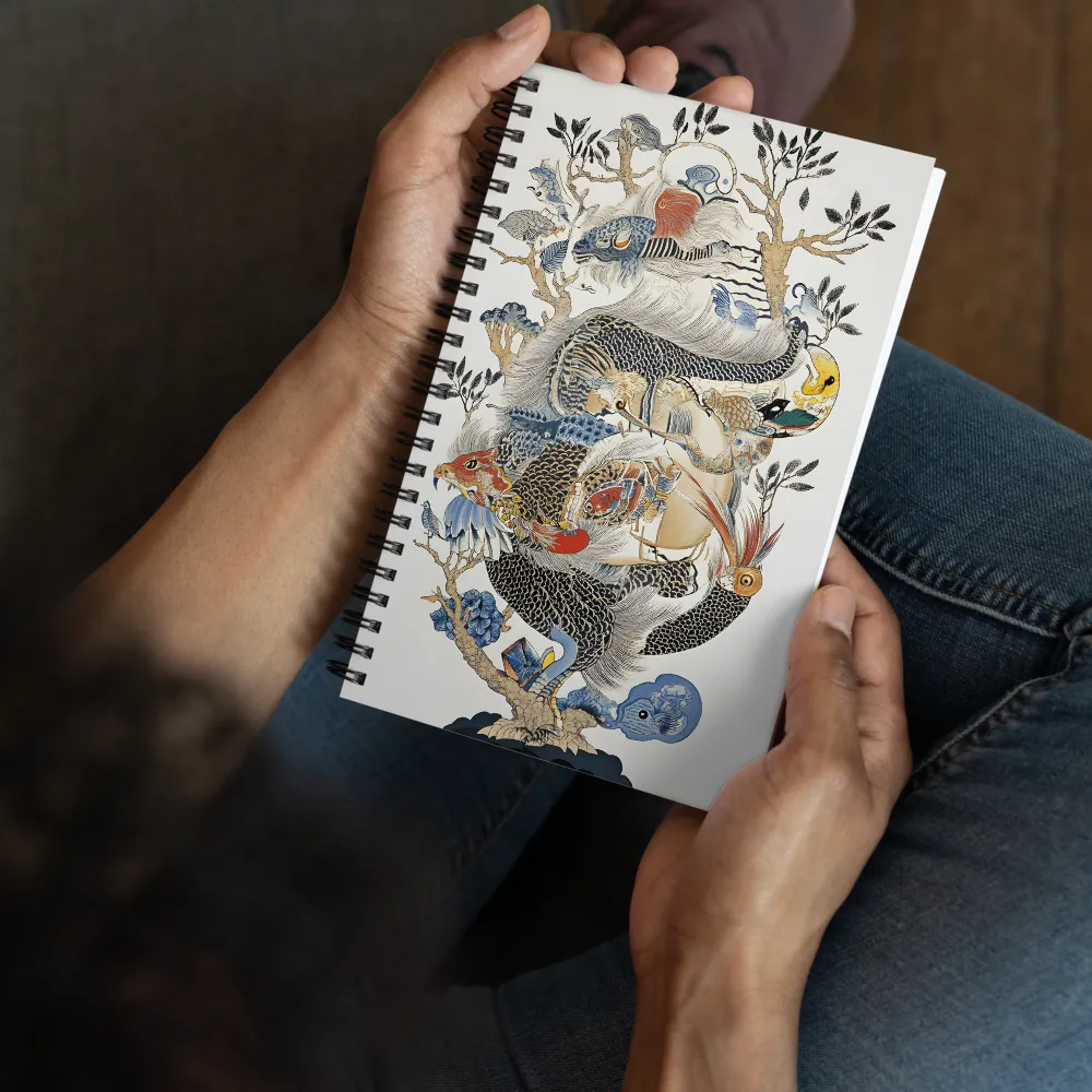 Fantastical Dragon Illustration 
 Spiral Notebook | 140 pages