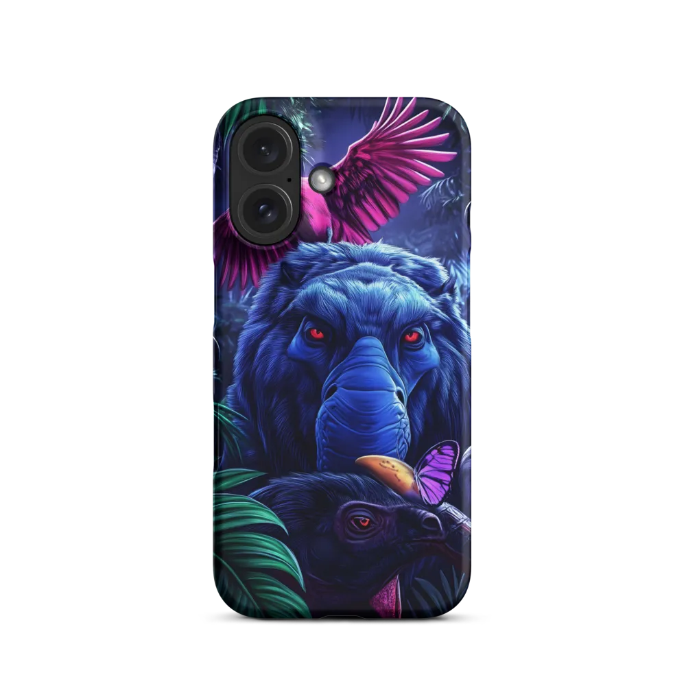 Surreal Jungle Scene with Animals | Phone Case