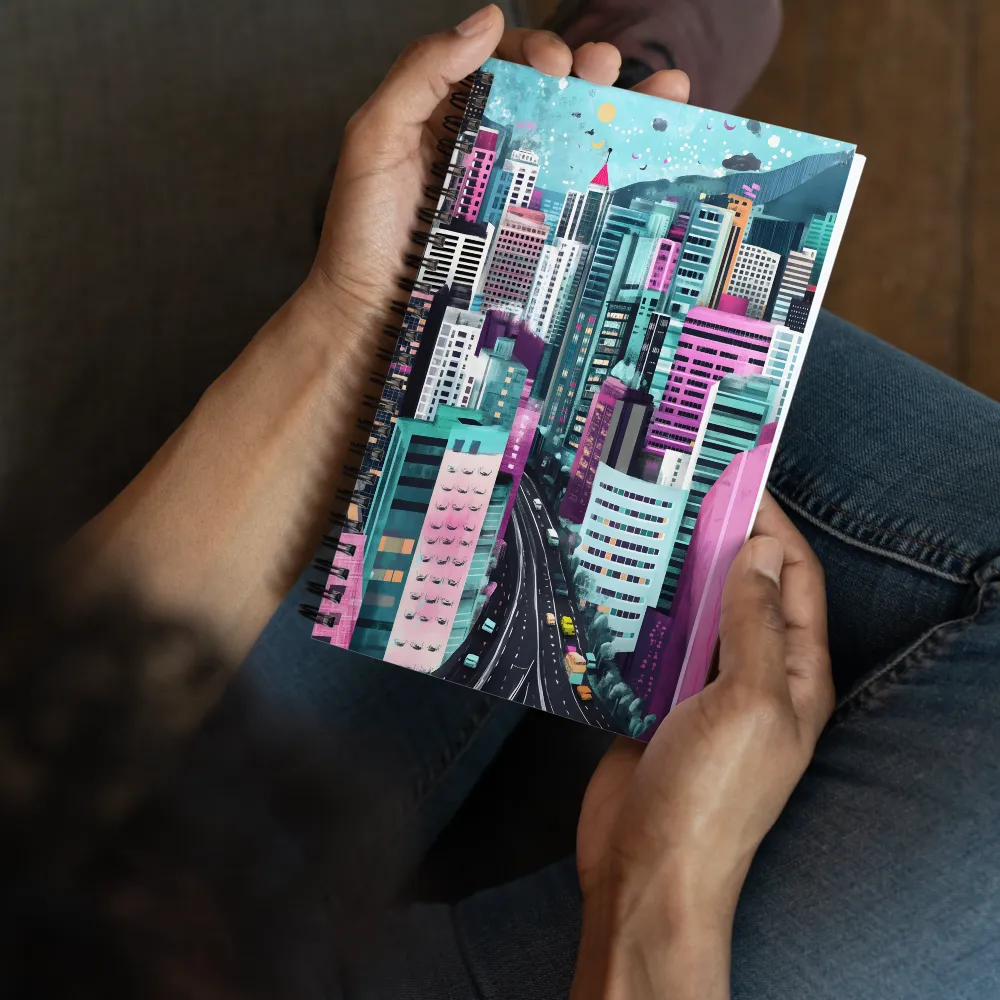 Vibrant Cityscape Dream 
 Spiral Notebook | 140 pages