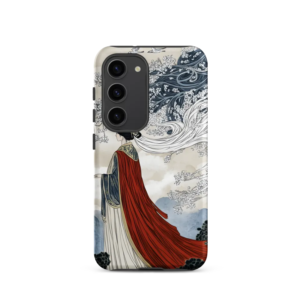 Traditional Woman in Nature Illustration | Phone Case