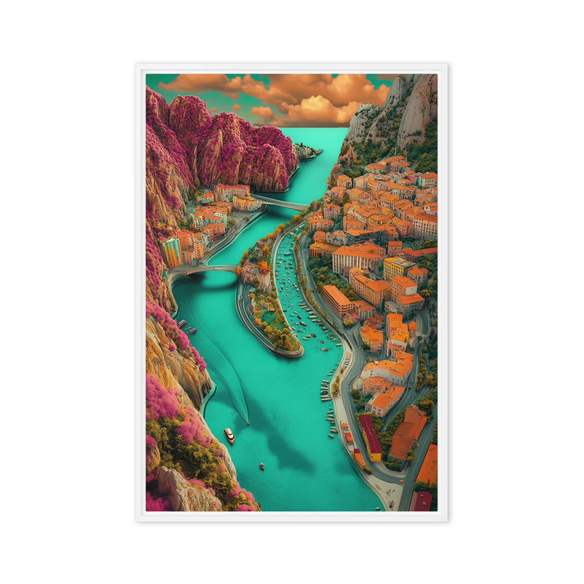 Vibrant Canyon City | Art Print