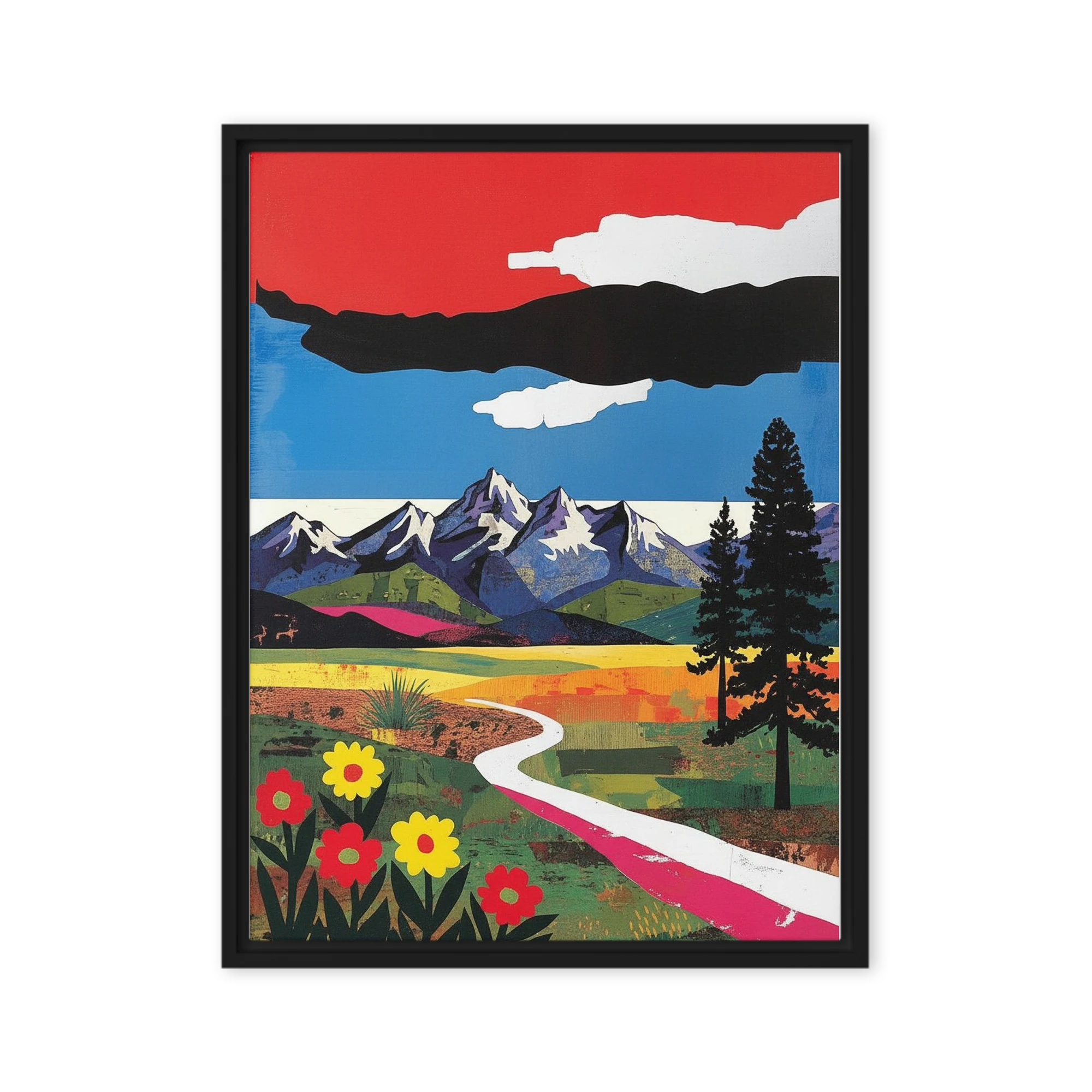 Vibrant Mountain Path