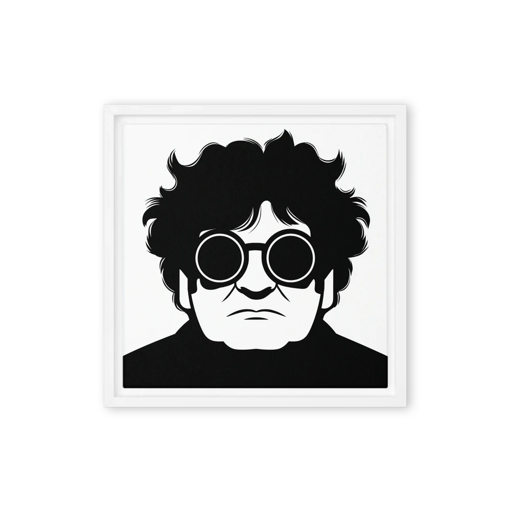 Pensive Man in Glasses | Art Print
