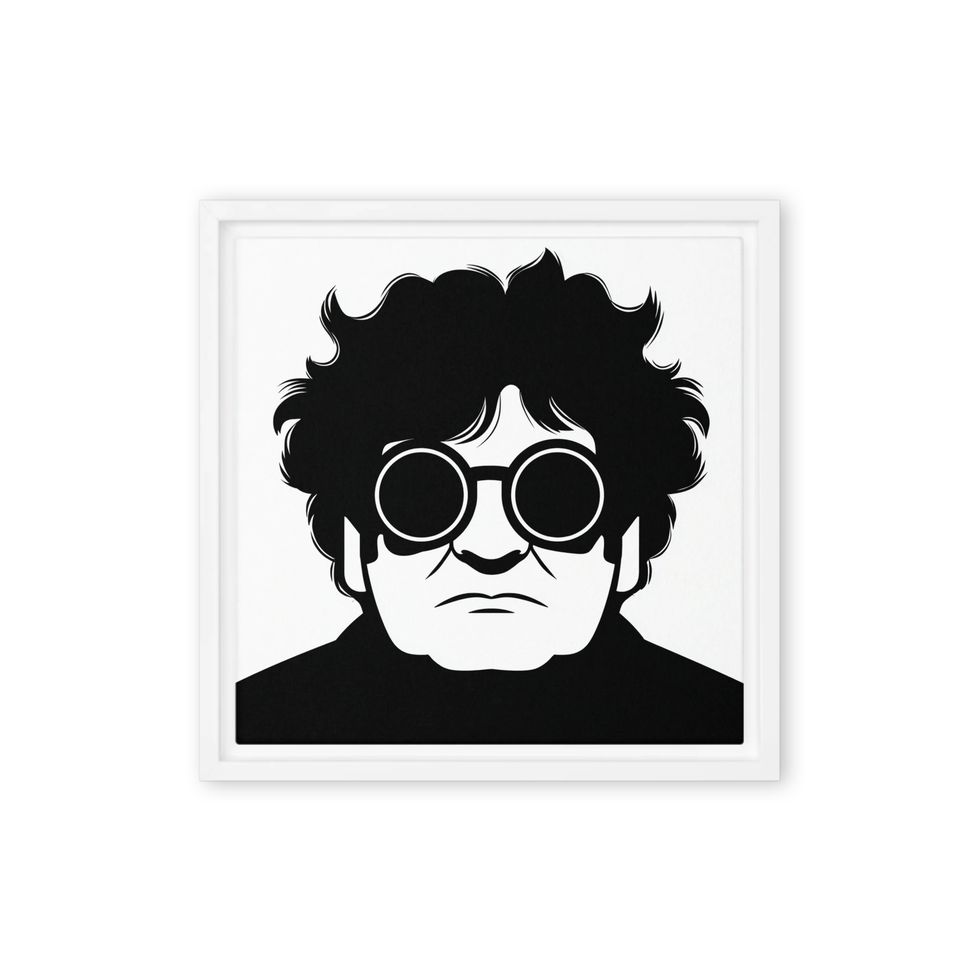 Pensive Man in Glasses | Art Print