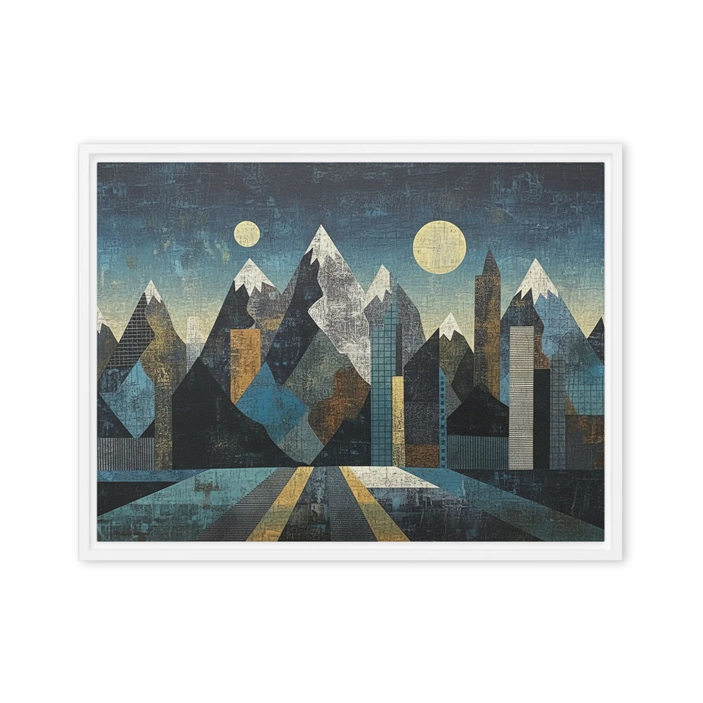 Lunar Peaks, Urban Depths | Art Print