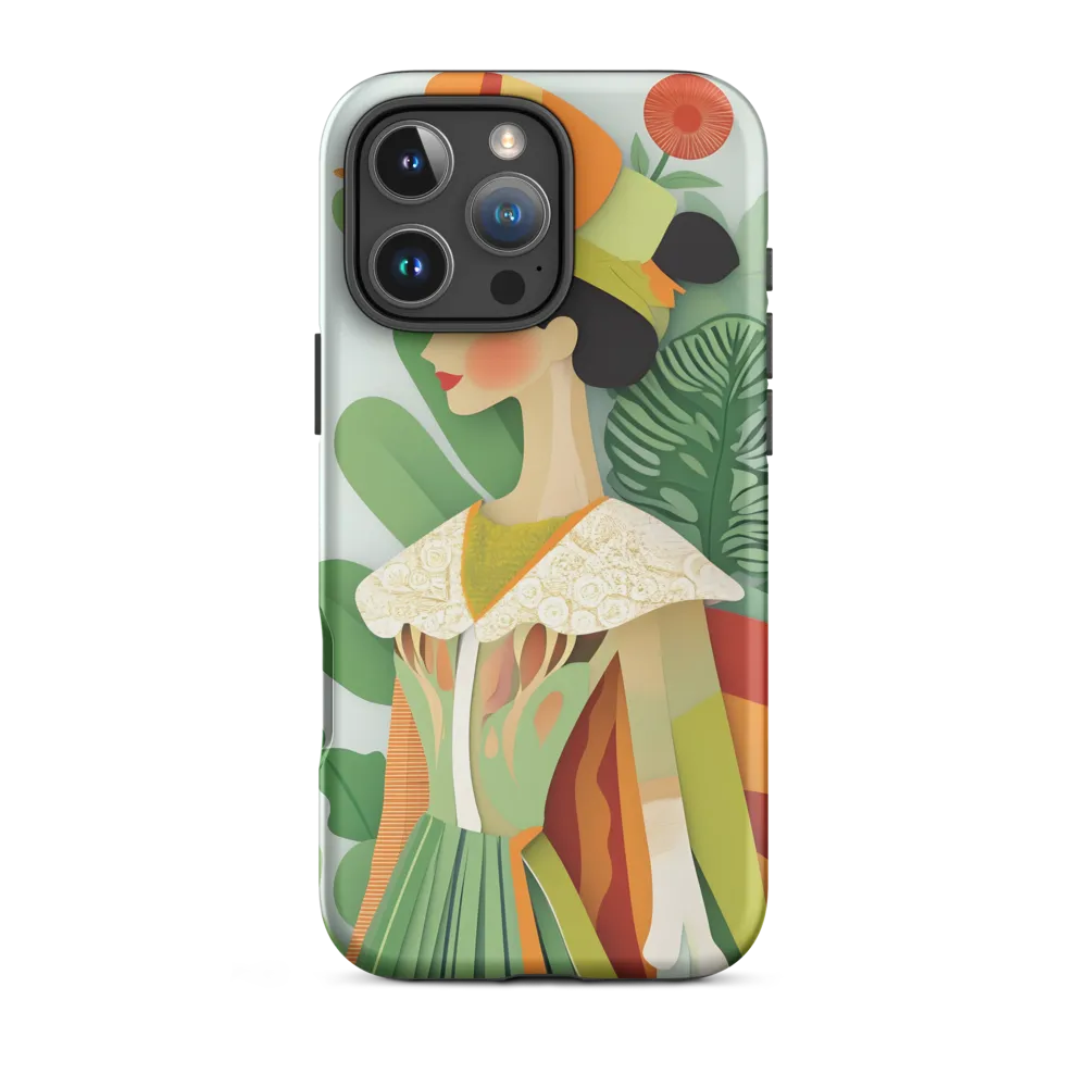 Botanical Elegance Profile 
 iPhone 13 mini | Tough Case