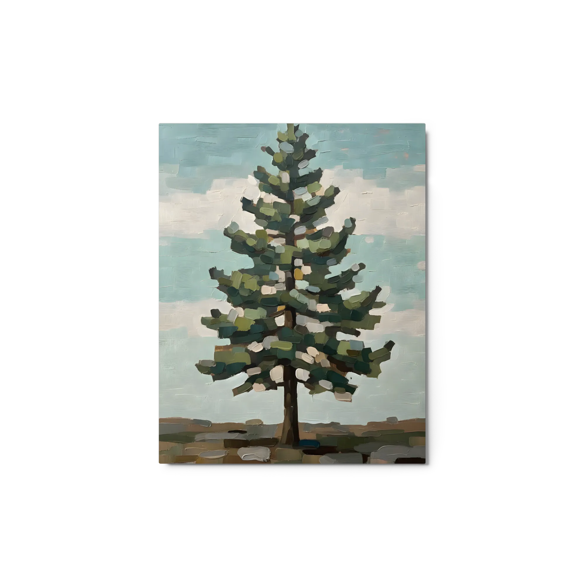 Textured Pine Landscape