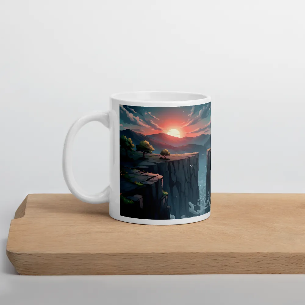 Sunset Rift 
 Mug with Red inside | 15 oz