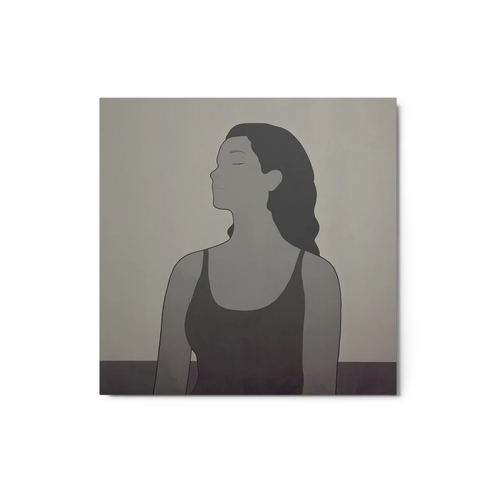 Meditative Female Profile | Art Print