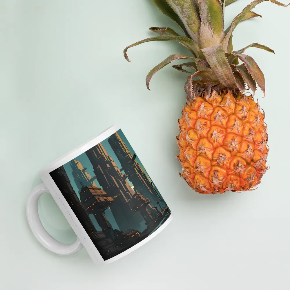 Neo-Canyon City 
 Mug with Red inside | 15 oz