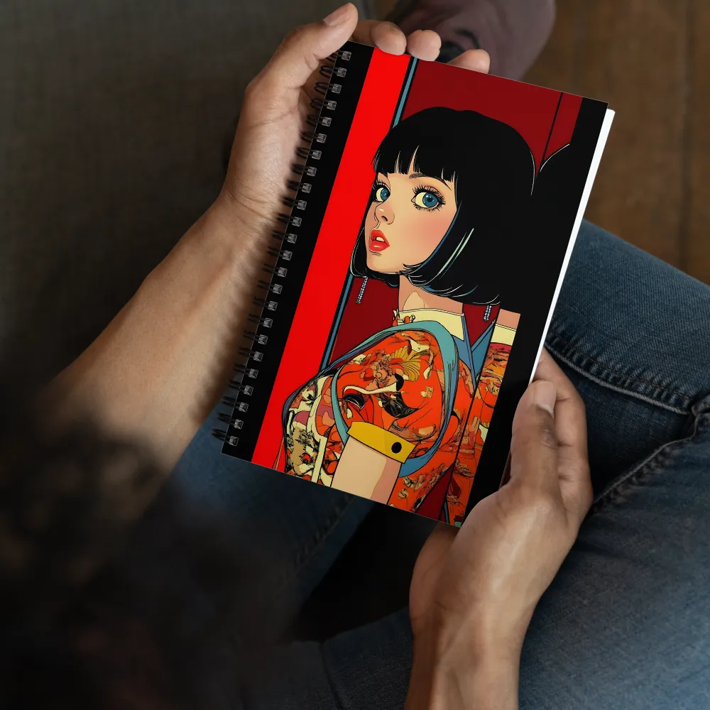 Crimson Gaze 
 Spiral Notebook | 140 pages
