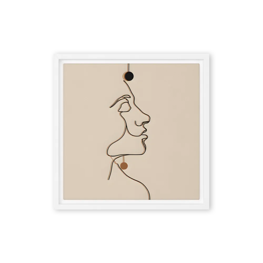 Fluid Profile Reflection 
 Canvas | 8″x 8″