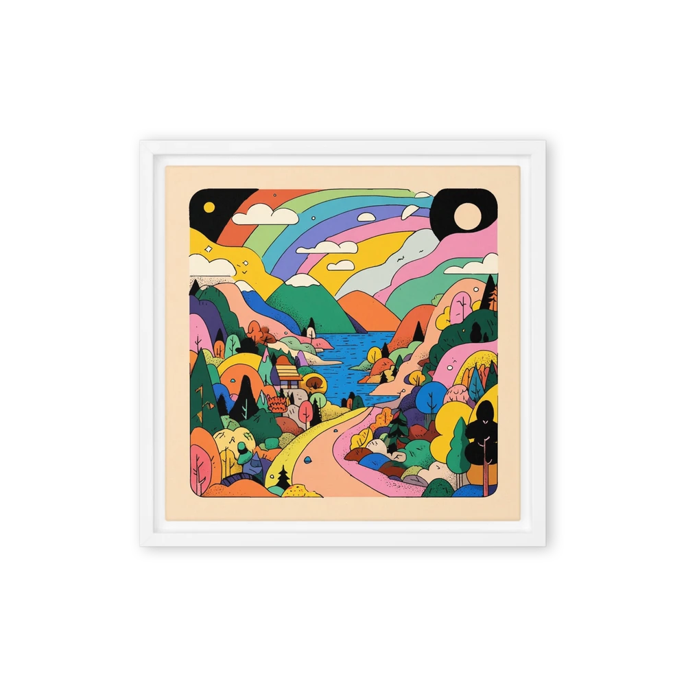 Vibrant Rainbow Valley | Art Print