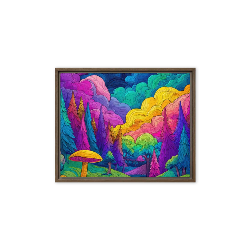 Chroma Dream Forest 
 Metal Print | 16″x 20″