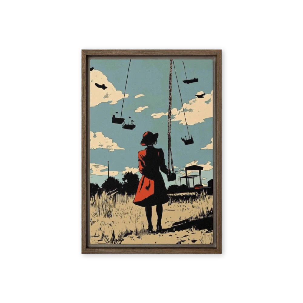 Woman on Flying Swings