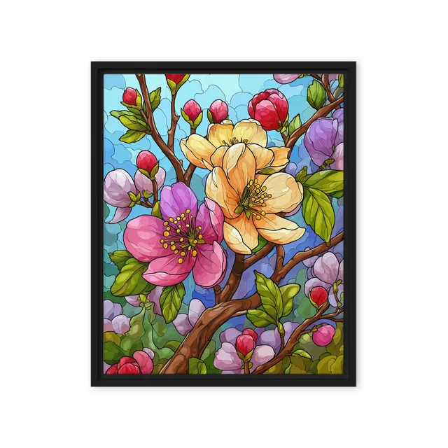 Stained Glass Blossoms | Art Print
