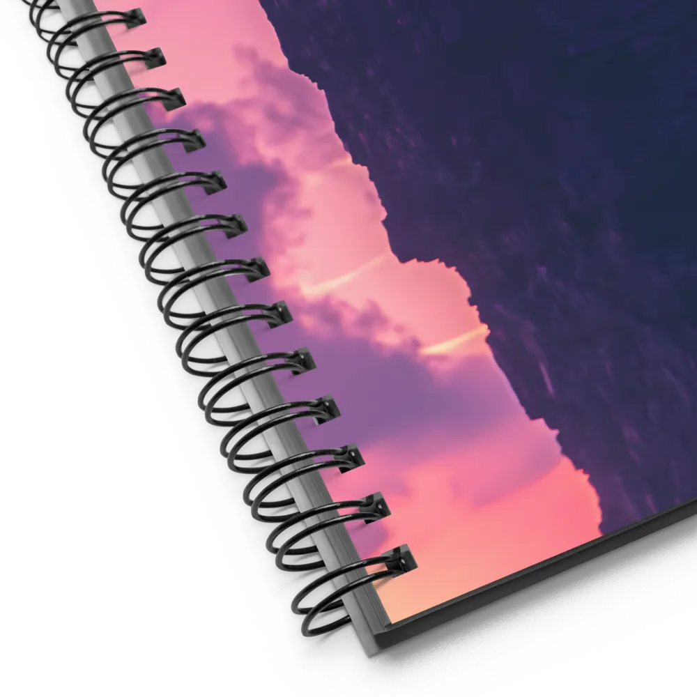 Lone Tree on Purple Cliff 
 Spiral Notebook | 140 pages