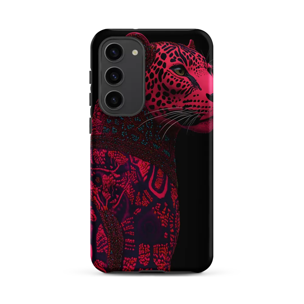 Magenta Beadwork Jaguar | Phone Case