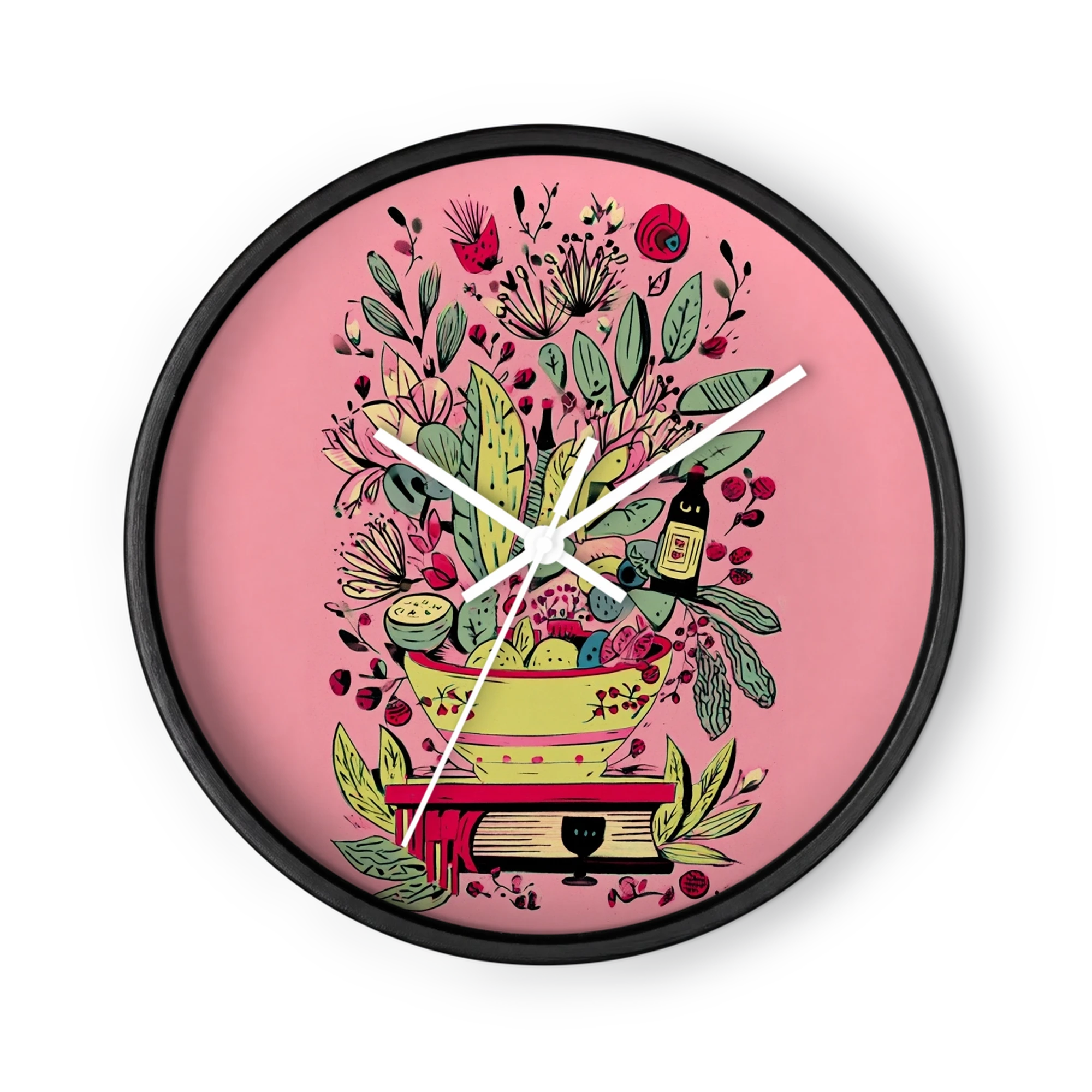 Botanical Still Life on Pink