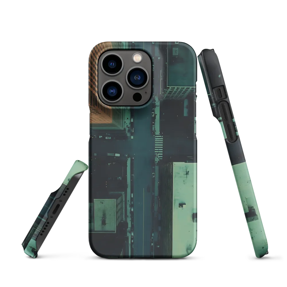 Aerial Cityscape Intersection | Phone Case