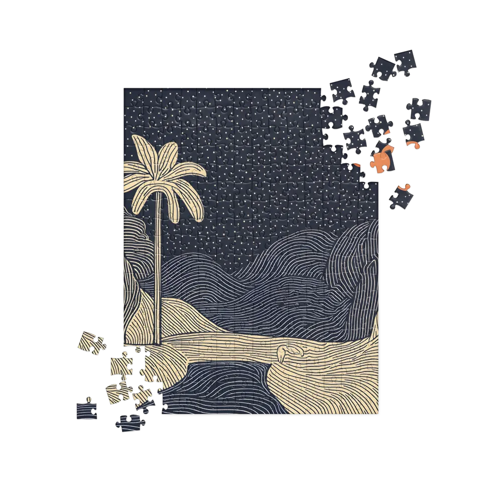 Starry Desert Night 
 Jigsaw Puzzle