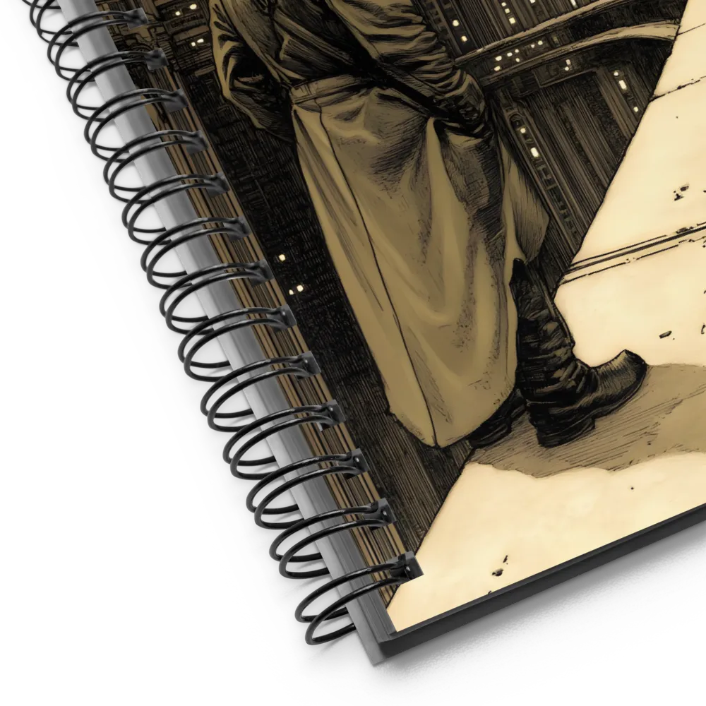 Overlooking Neo-Metropolis 
 Spiral Notebook | 140 pages