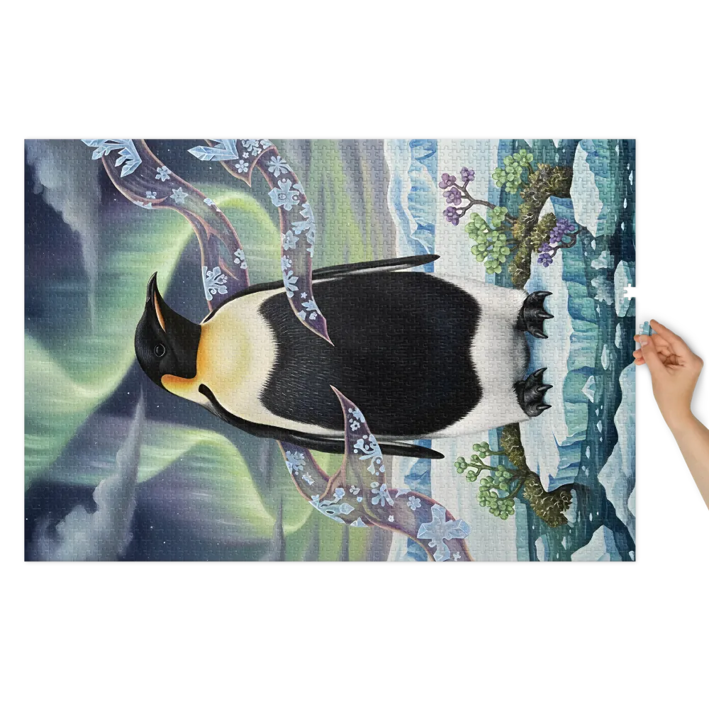 Emperor Under the Aurora | Jigsaw Puzzles