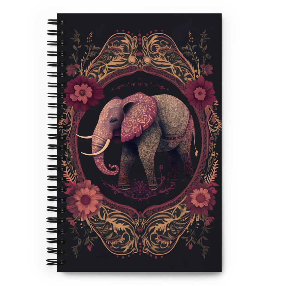 Gilded Elephant Majesty 
 Spiral Notebook | 140 pages